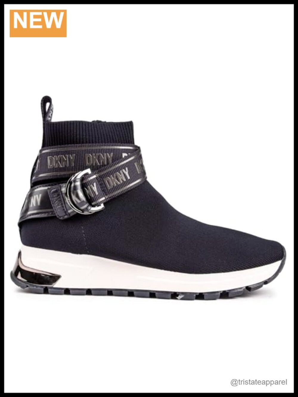 Slip-On High-Top Wedge Sneakers with Hidden Wedges